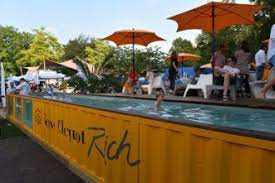 Veuve Clicquot Swimming Pool 2x20ft Experts In Container Architecture Pool Container Pool Swimming Pools