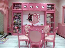 Everyone Will Love This Cute Hello Kitty Themed Bedroom And Accessories Ideas Especially If You Ar Hello Kitty House Hello Kitty Furniture Hello Kitty Kitchen
