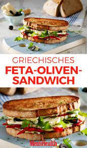Griechisches Feta Oliven Sandwich Rezepte Men S Health Rezept Rezepte Lebensmittel Essen Sandwich