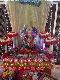 Ganpati Decoration Ideas At Home Ganesh Pooja Decoration Pooja Room Decor For Ganesh Chaturthi Decoration Ideas For Ganpati Pooja Decoration For Ganpati Ganpati Decoration At Home Ganapati Decoration