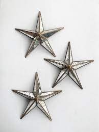 Retro Mercury Glass Star Wall Vintage Decoration Mid Century Etsy Glass Stars Star Wall Mercury Glass
