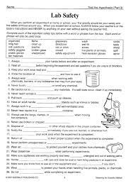 11 Safety In The Science Laboratory Worksheet Answers Free Science Worksheets Scientific Method Worksheet Science Skills