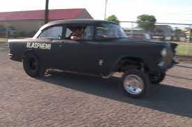 Gasser 1955 Chevrolet Goes Cross Country On Roadkill