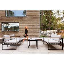 Sunfun Loungemobel Set Hasseludden 5 Tlg Schwarz Aussenwohnbereiche Lounge Mobel Lounge Sofa Garten