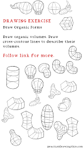 Draw Organic Forms How To Draw Ribbon Drawing Exercises Draw