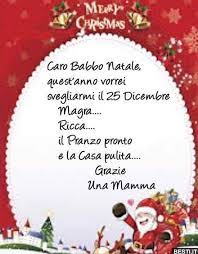 Caro Babbo Natale Parole Di Natale Natale Natale Divertente