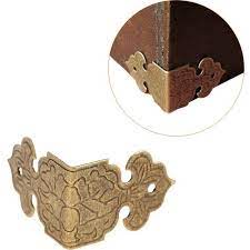 12pcs Decorative Corner Bracket For Furniture Wooden Box Feet Furniture Corner Protector Decorative C Decorative Corner Bracket Corner Protectors Jewelry Chest