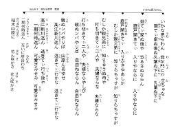 沖縄民謡歌詞 嘉数宜次