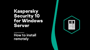 How To Install Kaspersky Security 10 For Windows Server Locally Youtube