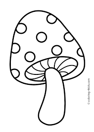 Nature Nice Mushroom Coloring Page For Kids Printable Free Coloring Pages For Kids Coloring Pages Stuffed Mushrooms