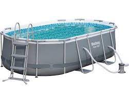 Bestway Stahlrahmen Pool Power Steel 424 Cm X 250 Cm X 100 Cm Oval Kaufen Bei Obi Stahlrahmen Pool Pool Stahlrahmen