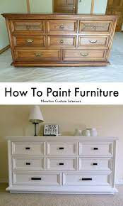 How To Paint Furniture Furniture Makeover Painted Furniture Refurbished Furniture
