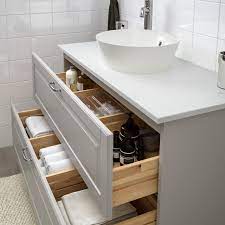 Ikea Godmorgon Tolken Kattevik Waschbschr Aufsatzwaschb 40 Kasjon Hellgrau Marmoriert Voxnan Mischbatte In 2020 Ikea Godmorgon Badezimmerwaschtisch Mischbatterien