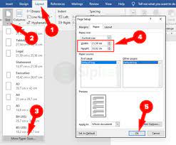 2 Cara Mengatur Ukuran Kertas F4 Di Word Excel Secara Permanen