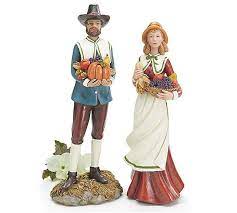 New Pilgrim Couple Figurine Statue Thanksgiving Decor Gift Burton Burton Thanksgiving Decorations Thanksgiving Pilgrims Burton Burton