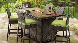 High Top Patio Furniture Fire Pit Table Set Outdoor Patio Set Outdoor Dining Room