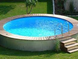 Stahlwandpool Rund Teilversenkt Garten Gartenlounge Gartenpaletten Sit In 2020 Swimming Pools Backyard Inground Swimming Pools Backyard Landscape Diy Swimming Pool