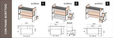 Letto A Castello Merlino Con Scrivania Sotto In questo senso, troveremo letti a castello in metallo, legno o dmc (compensato).