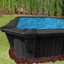 8 X16 Rectangle 52 Deep Somoa Pool Wooden Pool Rectangle Pool Small Above Ground Pool