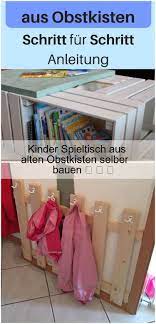 Kinder Spieltisch Aus Alten Obstkisten Selber Bauen Alten Aus Bauen Kinder Obstk Play Table Ikea Diy Ikea