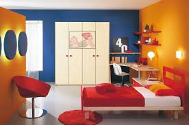 Blue And Orange Bedroom Decor Modern Kids Room Kids Interior Room Kids Room Interior Design
