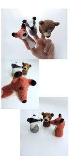 Sonja Egger Filzt Fingerpuppen Filz Dachs Filz Bar Filz Fuchs Sonja Egger Illustration Handgemachtes Baste Fingerpuppen Filz Fuchs Fingerpuppen Basteln