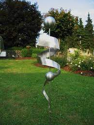 Stele Edelstahl Skulptur Gartendeko Rostfrei 31 Etsy Skulpturen Garten Garten Deko Skulpturen