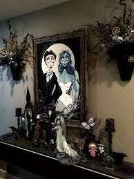 Corpse Bride Painting And Display By Felipe Rivera Halloween Decor Halloween Canvas Paintings Tim Burton Corpse Bride Halloween Canvas