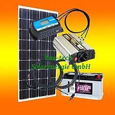 130 Watt Inselanlage 12 Volt Set Mit Spannungswandler Mit Batterie Solaranlage Solaranlage Wohnmobil Solar