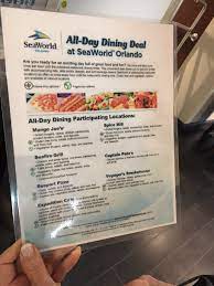 In the wild, dolphins and whales obtain freshwater (a requirement for all mammals) from eating live food such as fish and squid couquiaud, l. Seaworld Orlando All Day Dining Deal Review