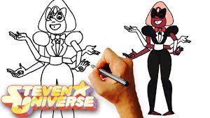 How To Draw Sardonyx Steven Universe Step By Step Kids Art Lessson Steven Universe Characters Step Kids Steven Universe