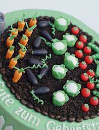 Und Wieder Eine Garten Torte Jennys Backwelt Make Up Kuchen Torten Motivtorten