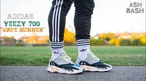 Cast in an eccentric colour combination, the latest rendition of kanye west's yeezy boost 700 combines a vibrant sensibility with a zeitgeist defining aesthetic. Review On Foot Sizing Info Adidas Yeezy 700 Wave Runner Ash Bash Youtube