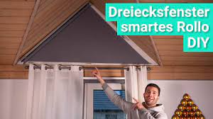 Diy Smarte Verdunklung Fur Dreiecksfenster Mit Dem Ikea Fyrtur Rollo Youtube