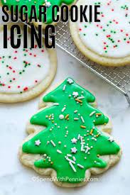 This Sugar Cookie Icing Is An Easy Powdered Sugar Cookie Icing That Is Perfect For Decorating It Is Sugar Cookie Icing Recipe Cookie Icing Recipe Cookie Icing
