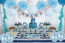 Boy S Baby Shower Decorations Set It S A Boy Banner Baby Blue Shower Party Kit Baby Blue Party Theme Baby Boy Shower Party Oh Baby Party Baby Shower Decorations For Boys Baby Shower