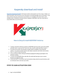 Kaspersky Download And Install By Jyotanshu Issuu