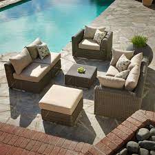 Terra Vista 7 Piece Patio Seating Set Patio Seating Gray Patio Furniture Patio Seating Sets