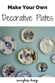 Make Your Own Decorative Plates Semigloss Design Decorative Plates Plate Decor Easy Diy Decor