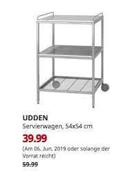 Ikea Kaiserslautern Udden Servierwagen Silberfarben Edelstahl 54x54 Cm Kuche Und Haushalt Servierwagen Ikea