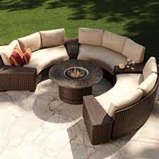 Lloyd Flanders Contempo Collection Fire Pit Patio Set Fire Pit Furniture Wicker Patio Furniture