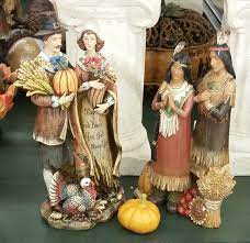 Pilgrims And Indians Figurines Pilgrims And Indians Thanksgiving Decorations Thanksgiving Images