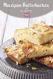 Saftiger Marzipan Butterkuchen Rezept Butterkuchen Kuchen Kaffee Und Kuchen