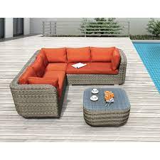 Starsong Taylor Wicker Sectional Conversation Set Www Hayneedle Com Outdoor Sectional Furniture Clearance Patio Furniture Outdoor Wicker Furniture