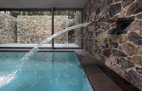 Denzer Poensgen Wohnhauses In Wuppertal Pool Water Features Outdoor Water Features Pool Fountain