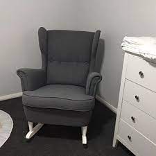 Rocking Legs For Ikea Strandmon Chair In 2020 Wing Chair Rocking Chair Nursery Chair