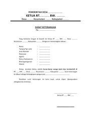Bentuk Contoh Surat Keterangan Domisili Tempat Tinggal Dari Rt Terlengkap Surat Cv Kreatif Kop Surat