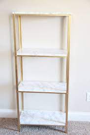 The Easiest Diy Hack To Glam Your 14 99 Ikea Hyllis Shelf Unit Into Marble And Gold Shelves Homedecorideas Easy Diy Hacks Diy Home Decor Projects Home Diy