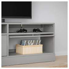 215 Havsta Tv Bank Mit Sockel Grau 160x62x47 Cm Ikea Tv Mobel Tv Bank