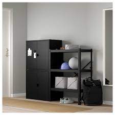 Bror Shelving Unit With Cabinets Ikea Rayonnage Ikea Rangement Modulaire